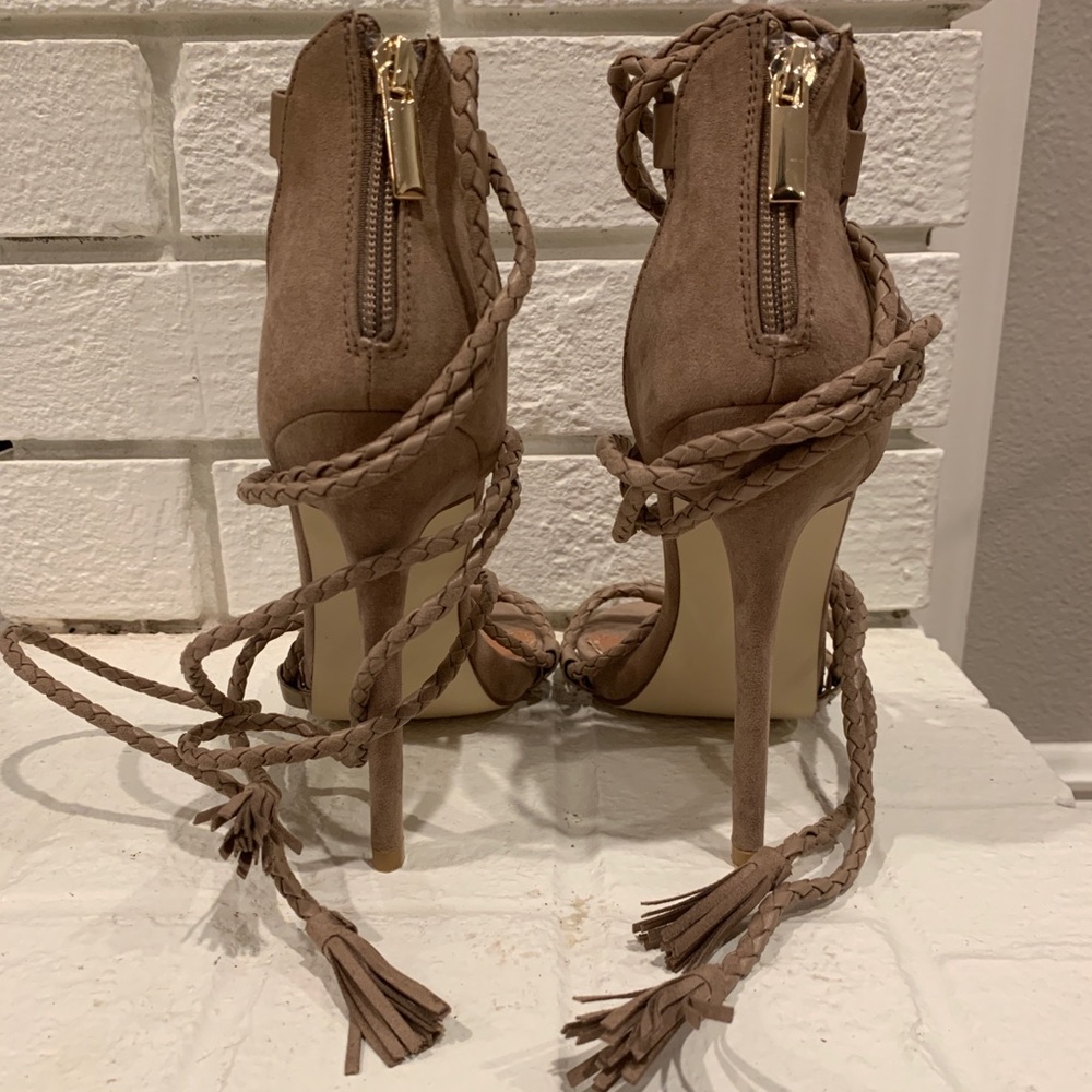 Isabella Rue Janis Lace-Up Stilettos